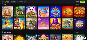 Current Mateslots casino lobby showing pokies and game category navigation