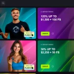 Mateslots Australia promotion cards showing welcome promo-code fields