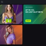 Mateslots recurring promotion card showing a current cashback offer
